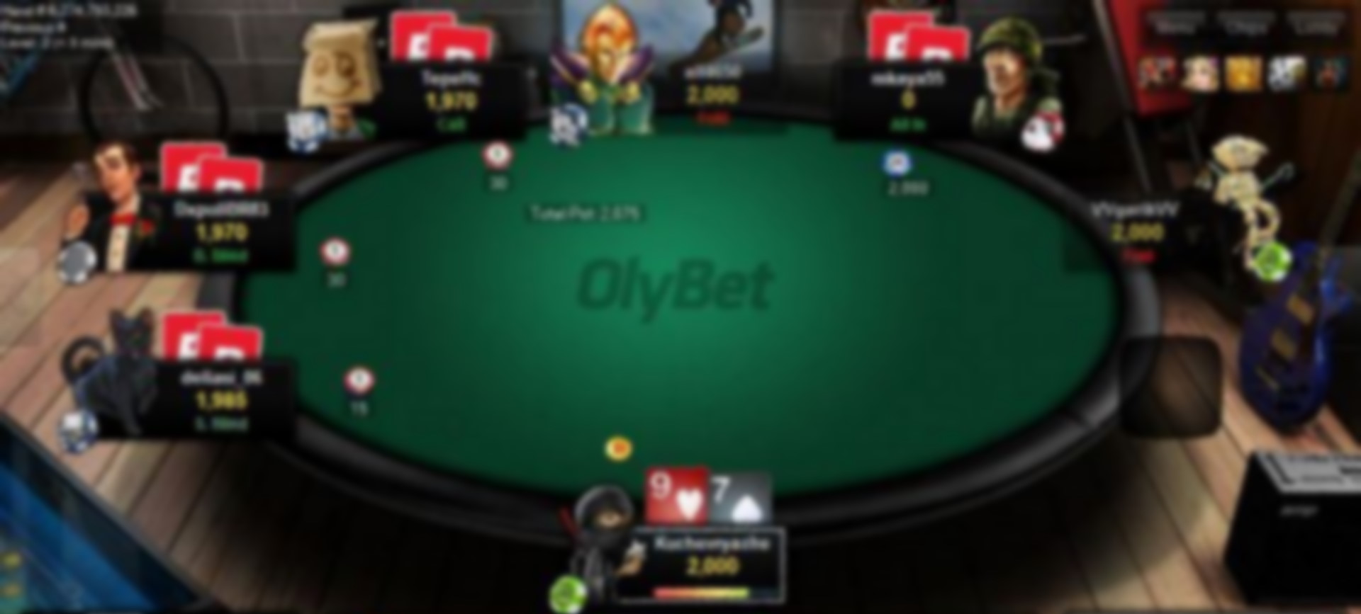 OlyBet Poker Table