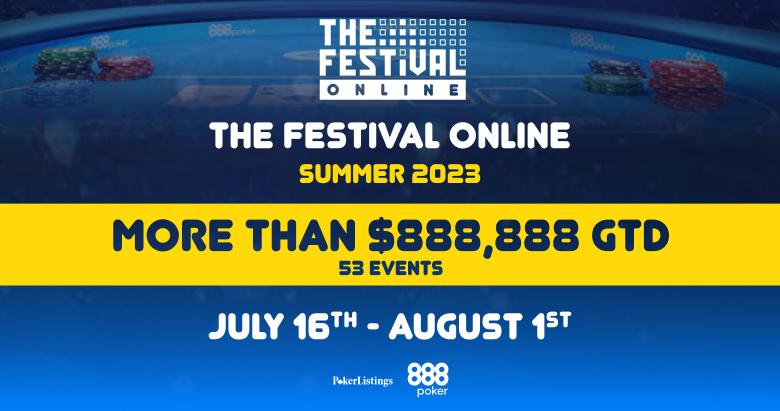The Festival Online brings more than $888,888 in guaranteed prize pool