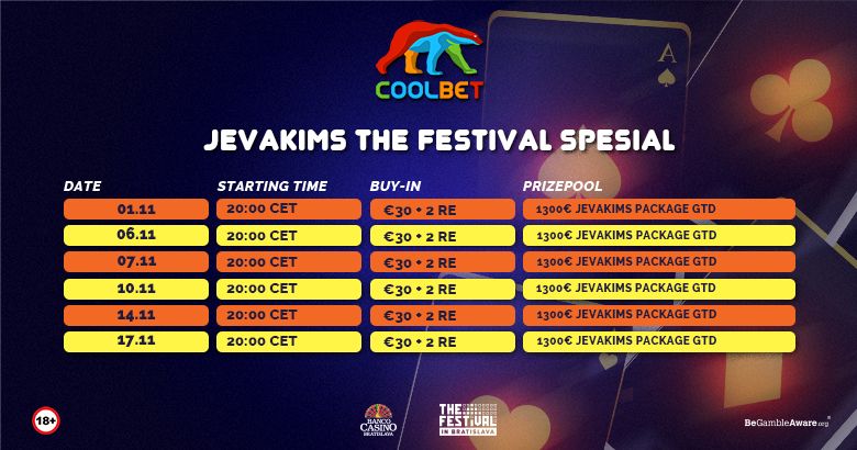 Win your Festival Series Package with Jevakim!