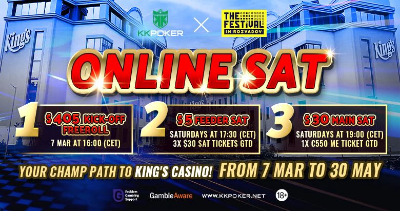 KKPoker Launches Online Qualifiers for The Festival Rozvadov Main Event