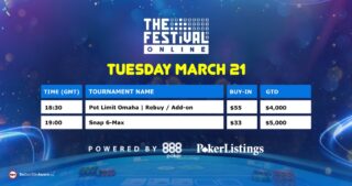 The Festival Online Opening Day: $10,000 Mystery Bounty