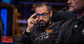 Day3 Final Table Vitor Hugo Marques Rebelo playing the Main Event Final Day at The Festival Rozvadov