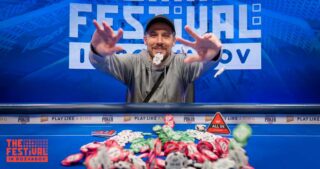 Day3 Winner Ondrej Mar playing the Main Event Final Day at The Festival Rozvadov