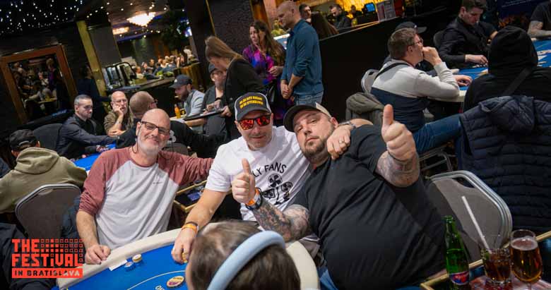 Tavolo finale di un torneo poker a Bratislava, correlato all