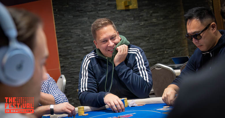 Sebastian Dominik Rebhan playing the Bratislava Deepstack Final Table at The Festival Bratislava