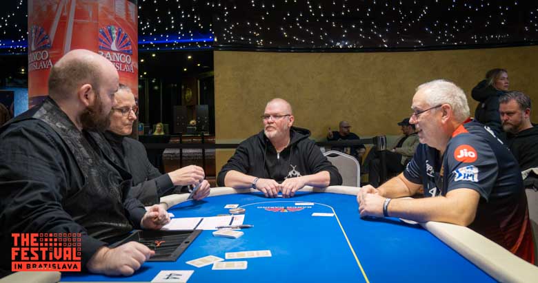 Poker action during the Chicago European Championship Final Day at The Festival Bratislava
