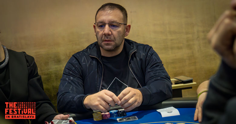 Antal Tamas Hamza playing the Main Event Day 1G at The Festival Bratislava