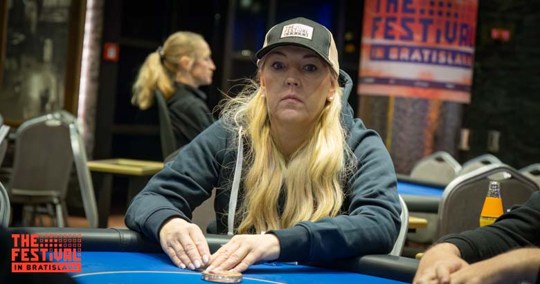 Christel Louise Sofie Natri playing the Main Event Day 1G at The Festival Bratislava