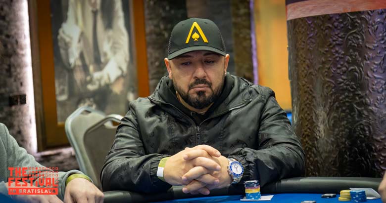 Istvan Lakatos playing the Main Event Day 1G at The Festival Bratislava