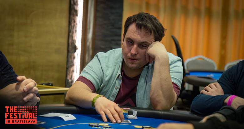Jozef Cajka playing the Main Event Day 1G at The Festival Bratislava