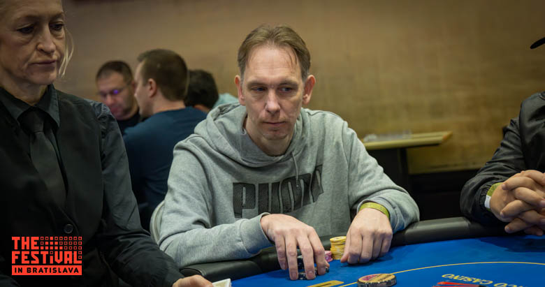 Lars Aake Mattias Eklund playing the Main Event Day 1G at The Festival Bratislava