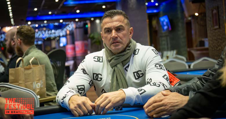 Patrik Kunik playing the Main Event Day 1G at The Festival Bratislava