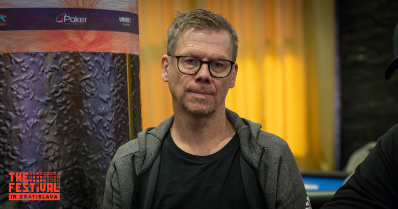 Per Joergen Bergstroem playing the Main Event Day 1G at The Festival Bratislava