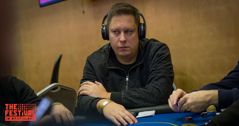 Sebastian Dominik Rebhan playing the Main Event Day 1G at The Festival Bratislava