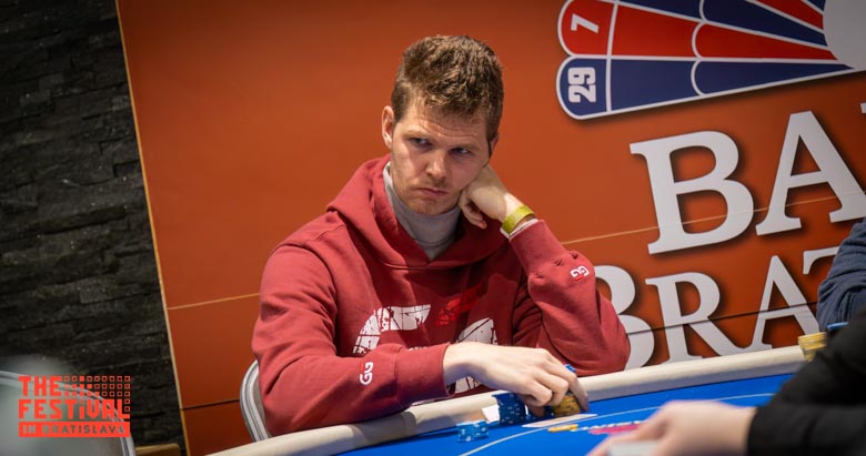 Bas Wilhelmus Cornelis Johanne De Laat playing the Main Event Day 2 at The Festival Bratislava