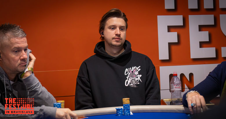 Eskil Reitan Kvamvold playing the Main Event Day 2 at The Festival Bratislava