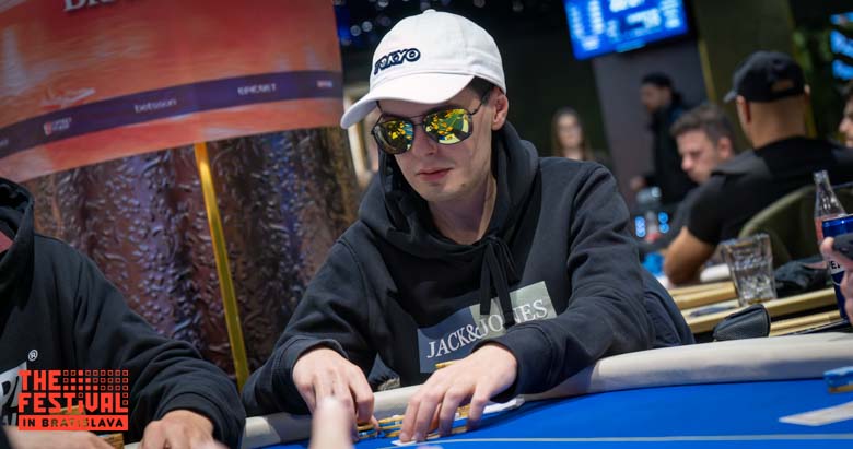 Gabriel Dobromir Rymar playing the Main Event Day 2 at The Festival Bratislava