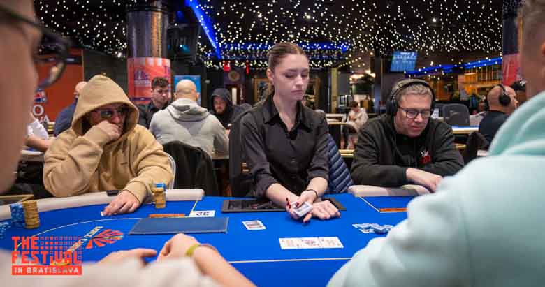 Jari Pekka Hurri Marek Tomes playing the Main Event Day 2 at The Festival Bratislava