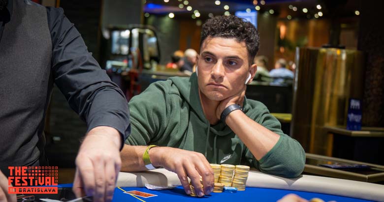 Joseph Mario Vella playing the Main Event Day 2 at The Festival Bratislava
