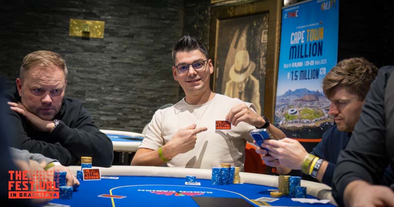 Krystian Piotr Nalepka playing the Main Event Day 2 at The Festival Bratislava