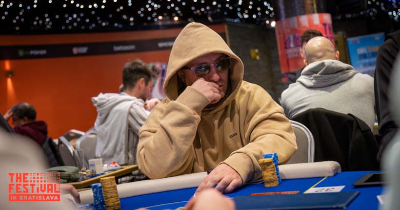 Marek Tomes playing the Main Event Day 2 at The Festival Bratislava