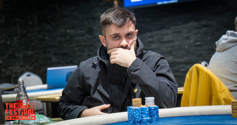 Maximilian Meier playing the Main Event Day 2 at The Festival Bratislava