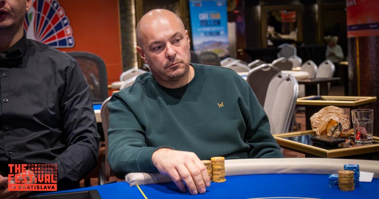 Milos Nemeth playing the Main Event Day 2 at The Festival Bratislava