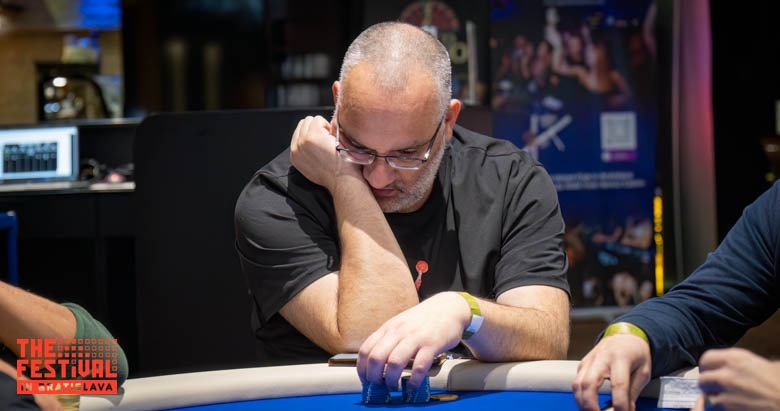 Nissan Kahlon playing the Main Event Day 2 at The Festival Bratislava