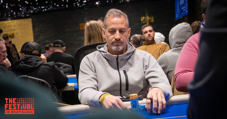 Ohad Aharon Freund playing the Main Event Day 2 at The Festival Bratislava