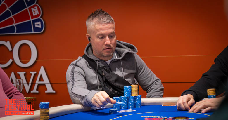 Tomas Chrobak playing the Main Event Day 2 at The Festival Bratislava
