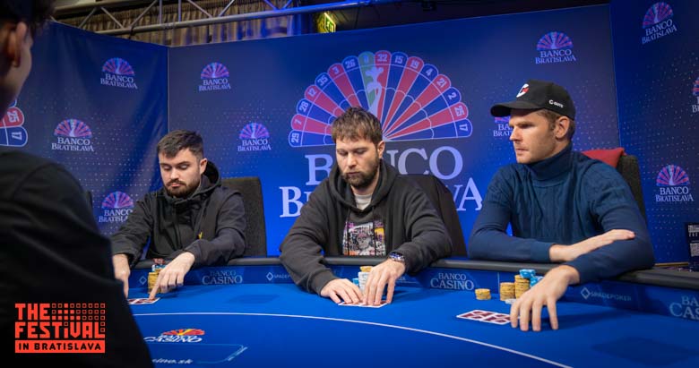Bas Wilhelmus Cornelis Johanne De Laat David Urban Maximilian Meier playing the Main Event Final Day at The Festival Bratislava