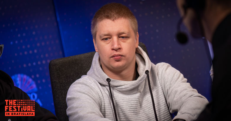 Table Michal Hamacek playing the Main Event Final at The Festival Bratislava