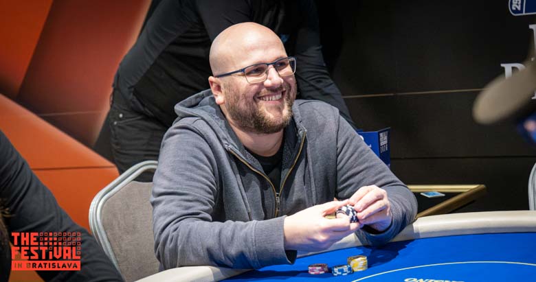 Poker action during the Mixed Games Main Event Torses Day 1A at The Festival Bratislava