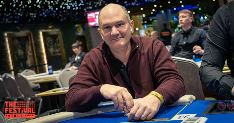 Antoine Moana Profit playing the Mixed Games Main Event Torses Day 1A at The Festival Bratislava