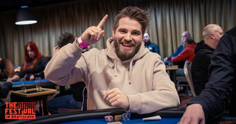 Kare Valtteri Hallamaa playing the Mixed Games Main Event Torses Day 1B at The Festival Bratislava