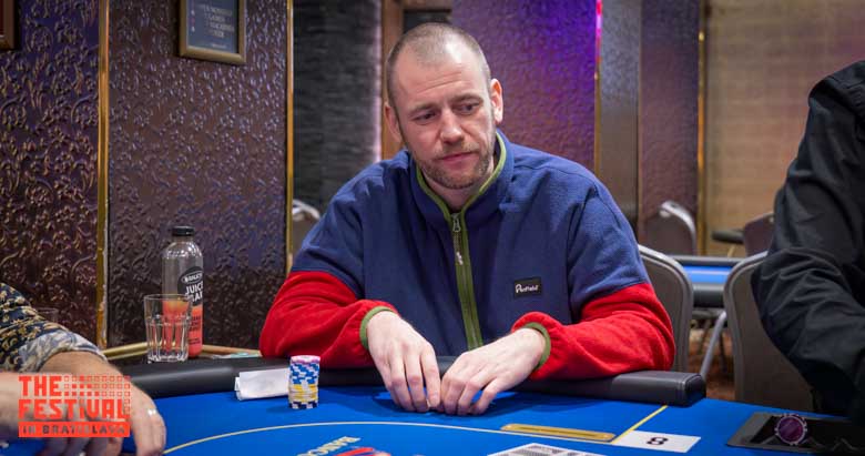 Paddy Schmidt playing the Mixed Games Main Event Torses Day 1B at The Festival Bratislava