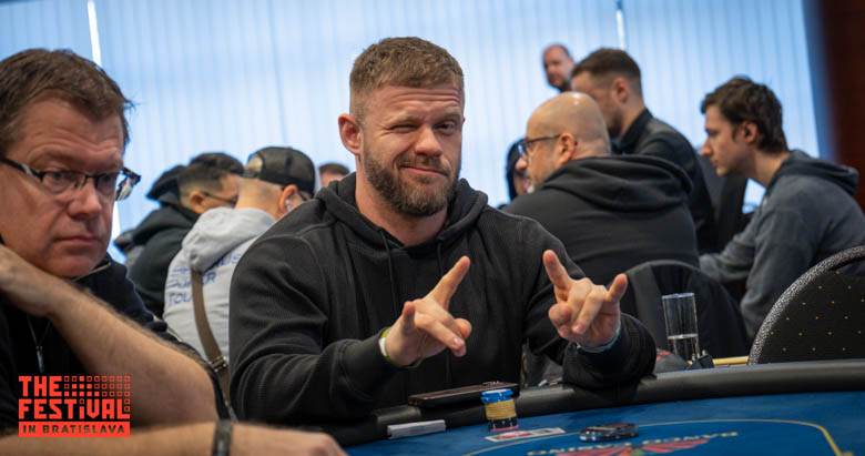 Zdzislaw Sergiusz Witkowski playing the NLH Mystery Bounty at The Festival Bratislava
