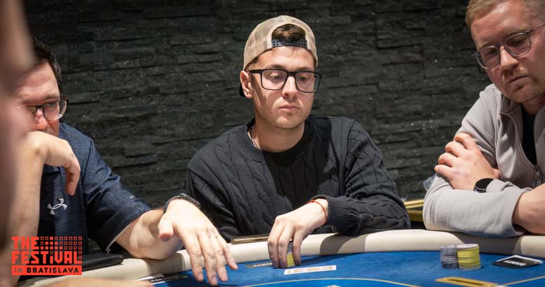 Lucas Matias Boniowski playing the NLH Tuesday Knockout at The Festival Bratislava