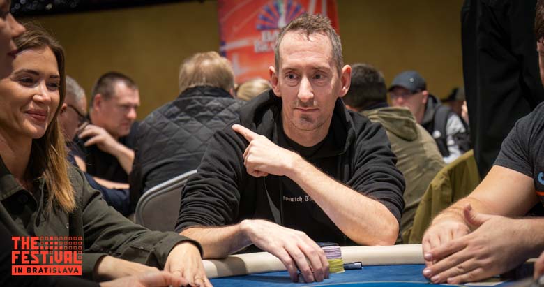 Matthew James Hogger playing the NLH Tuesday Knockout at The Festival Bratislava