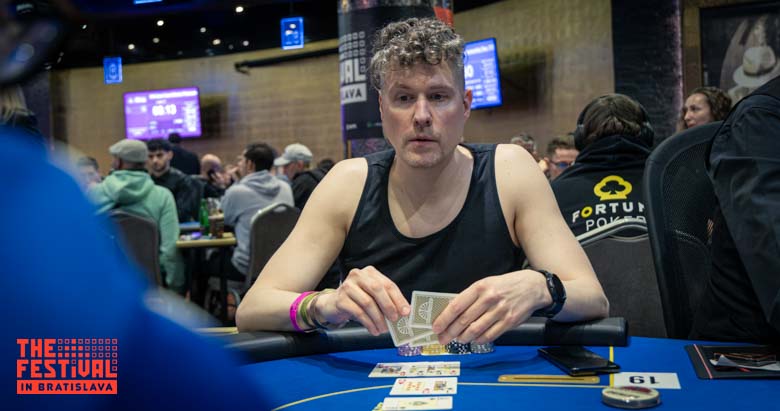 Bo Markus Lindahl playing the Open Face Chinese Pineapple at The Festival Bratislava