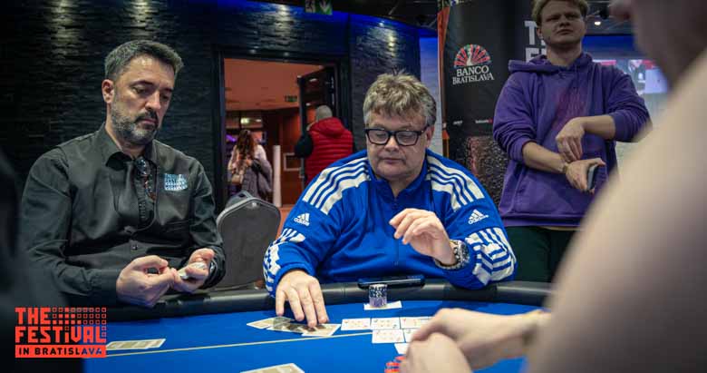 Pineapple Harald Redl playing the Open Face Chinese at The Festival Bratislava