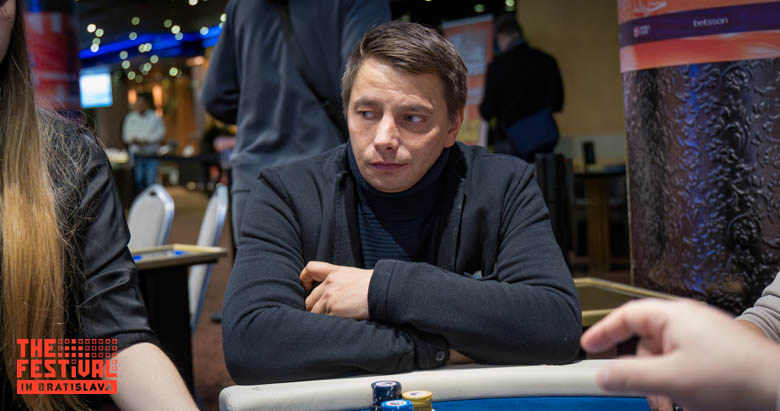 Jon Magne Anti playing the The Hendon Mob Championship Day 1B at The Festival Bratislava
