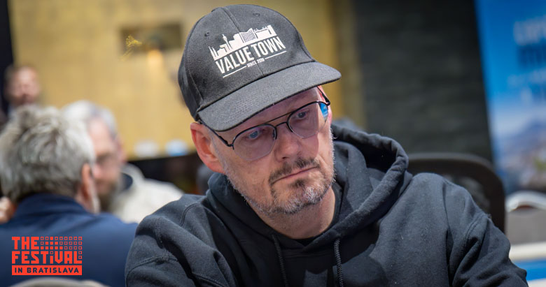 Jonas Rosqvist playing the The Hendon Mob Championship Day 1B at The Festival Bratislava