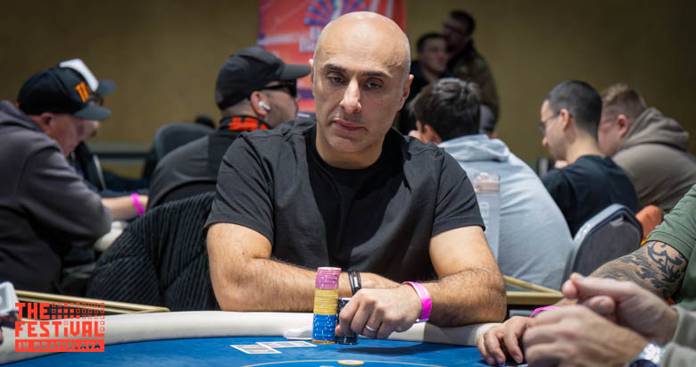 Siamak Tahmoresnia playing the The Hendon Mob Championship Day 1B at The Festival Bratislava