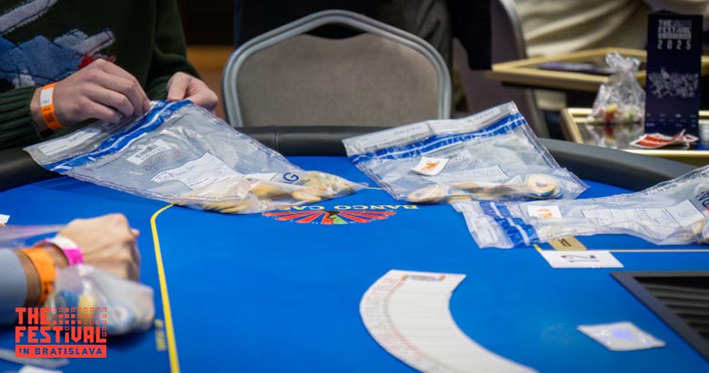 Poker action during the The Hendon Mob Championship Final Day at The Festival Bratislava
