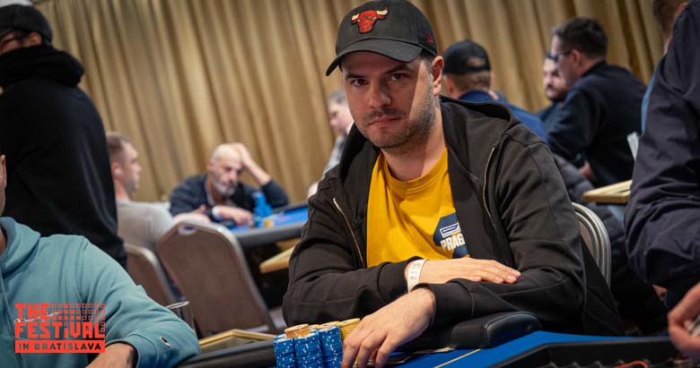 Igor Piotr Narajczyk playing the The Hendon Mob Championship Final Day at The Festival Bratislava