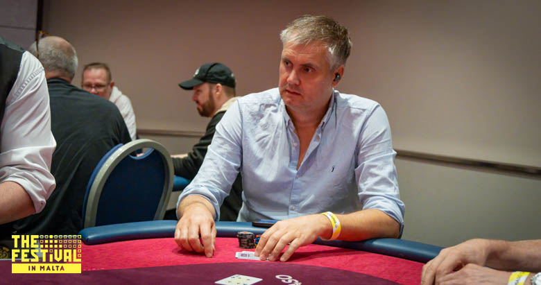 Game Andre Larsen playing the 8 at The Festival Malta