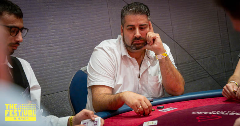 Game Sarharib Karatas playing the 8 at The Festival Malta