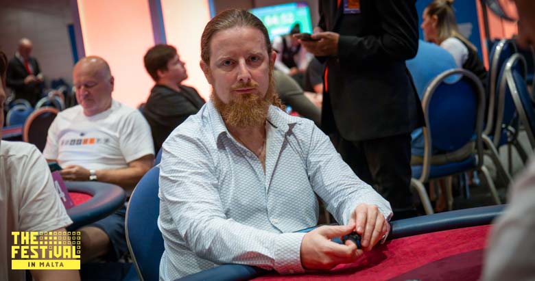 Sean Garech Godley playing the 8 Game at The Festival Malta