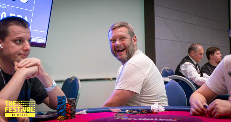 Franke Von Zweigbergk playing the Razz Big Bounty Martin at The Festival Malta